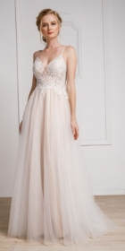 Spaghetti Lace Embroidered Formal Prom Dress #a921