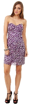 Strapless Sweetheart Neck Short Beaded Cocktail Dress . 10146.