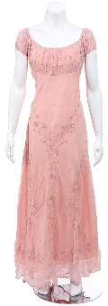 Hand Beaded Romantic Prom Dress. 1050.