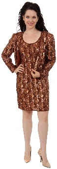 Short Beaded Formal Dress. 10864.