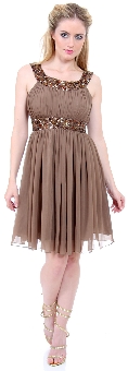 Short Sequin Beaded Cocktail Dress. 1135s.