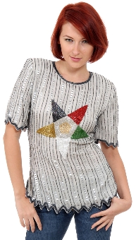 Cheerful Star Hand Beaded Blouse. 4366.