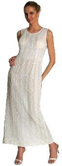 Full Length Sleeveless Beaded Cocktail Dress. 8990.