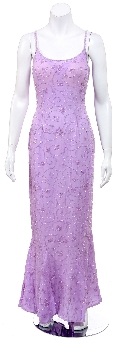 Floral Twirl Hand Beaded Mermaid Formal Dress. 9095.