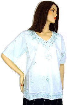 Half Sleeve Embroidered Top. bp03.