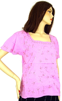 Half Sleeve Embroidered Top. bp06.
