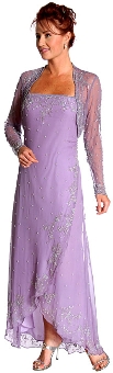 2 Piece Floral Beaded Formal Dress. d1032.