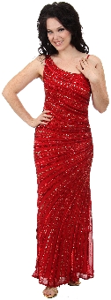 Striped Sequin Beaded Formal Evening Dress. d1111.