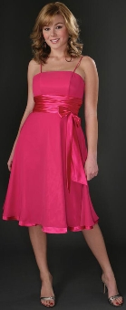 Spaghetti Ribbon Bow Formal Party Dress. p802.