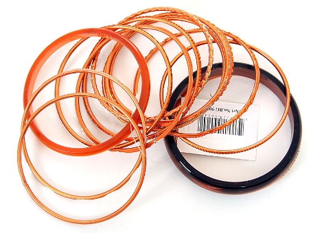 Set of 14 Bollywood Style Bangle Bracelets. pob-03950.