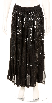 Sequined Beaded Full Length Skirt. skt-jb.