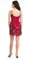 Embellished Mini Dress with Spaghetti Straps back