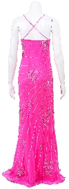 Floor Length Hand Beaded/Sequined Formal Dress with Jacket back