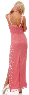 2 piece Beaded Formal Dress and Jacket back in Dusty Rose