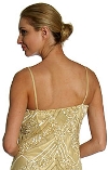 Artistic Sequined Pattern Formal Dress with Jacket back