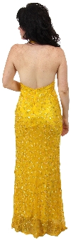 Halter-Neck Formal Prom Dress with Bare Back back