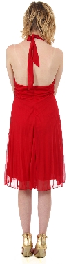 Halter Neck Empire Cut Formal Dress back
