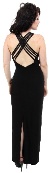 Double Spaghetti Straps Formal Dress with Beautiful Back back