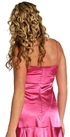 Spaghetti Straps Short Party Dress with Flared Bottom back