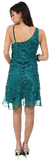 Broad Strap Short Party Dress back