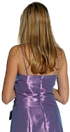A-line Ribbon Bow Formal Dress back