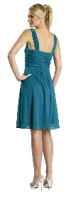 Ruched Twist Knot Bust Short Party Dress back