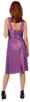 Embellished Neckline Formal Knee Length Dress with Jacket back in Lilac without Jacket