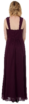 Long Formal Dress with Ruching Detail back