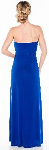 Strapless Sequin Waist Formal Evening Dress  back