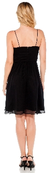 Spaghetti Short Cocktail Dress with Sequins Waist back