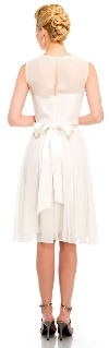 Princess Cut Sleeveless Graduation Party Dress back