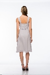 Cowl Neck Knee Length Bridesmaid Party Dress  back