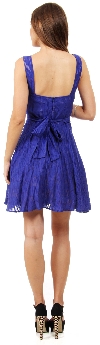 Broad Straps Fit & Flare Short Bridesmaid Party Dress back in Royal Blue