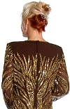 Fully Beaded Formal Dress back