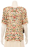 Petal Sequined Short Sleeved Blouse back