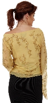 Loose Fitting Formal Beaded Blouse back