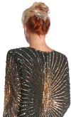 Full Length Handbeaded Formal Dress back