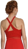 Criss Crossed Front Styled Formal Dress back