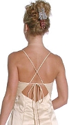 Rhinestones and Beads Long Evening Dress back