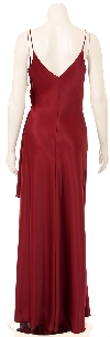 Spaghetti Full Length Dress with Bust Overlay back