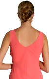 Asymmetric Floral Beaded Formal Dress back