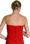 Glittered Asymmetric Evening Dress back
