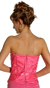 Strapless Princess Cut Two Piece Formal Party Dress back