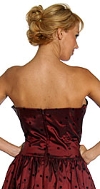 Off-Shouldered Short Cocktail Dress back