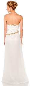 Strapless Sweetheart Neck Long Formal Prom Dress back in White