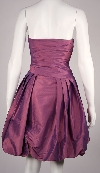Strapless Pleated Bubble Short Party Dress back