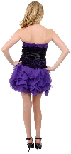 Multi Detailed Bubble Prom Dress back