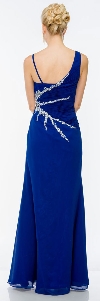 Pleated Long Prom Dress with Jewels & Matching Bolero Jacket back