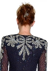 Bow Beadwork Full Length Evening Gown back