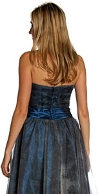 Strapless  Ribbon Bow Party Dress back